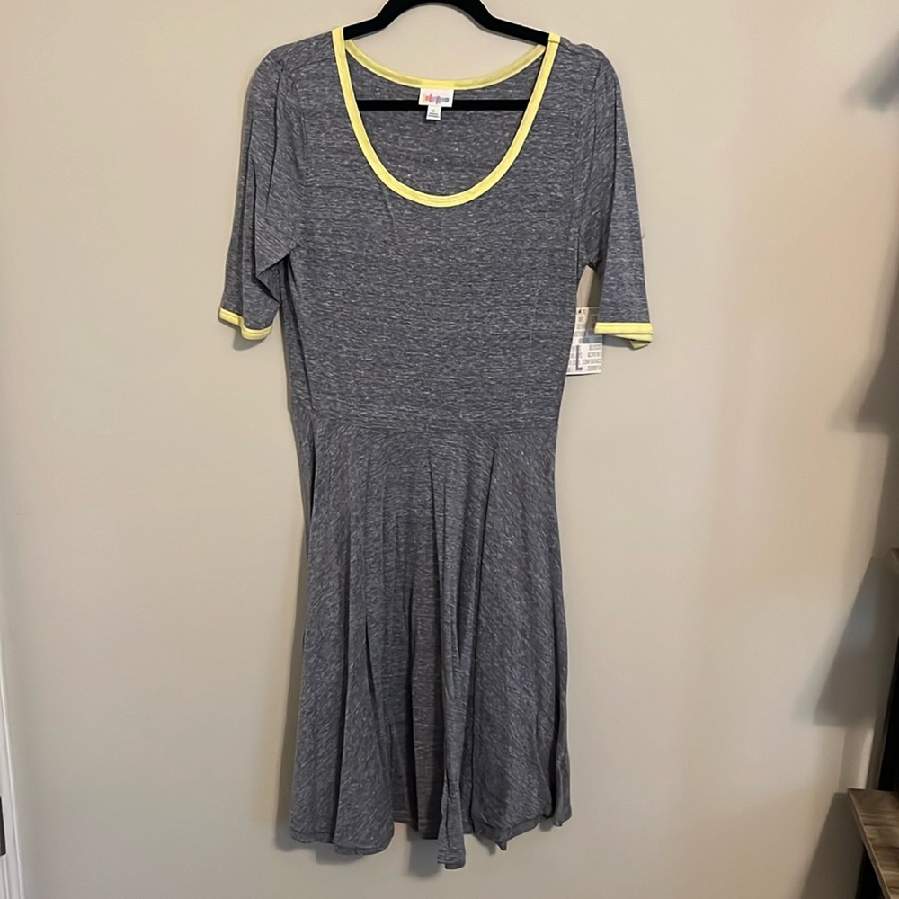L Solid LuLaRoe Nicole Dress